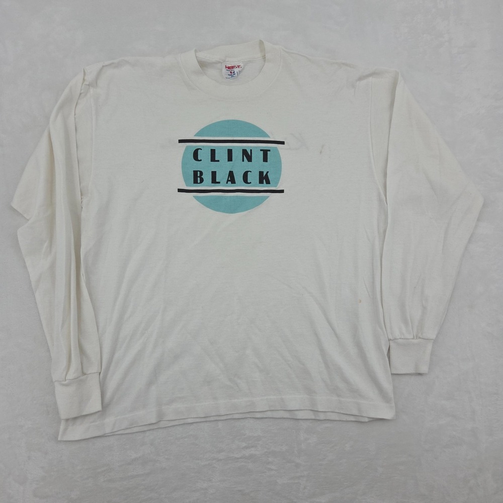 VTG Clint Black Killin Time Long Sleeve Shirt Sz XL RCA Record Promo RARE Look